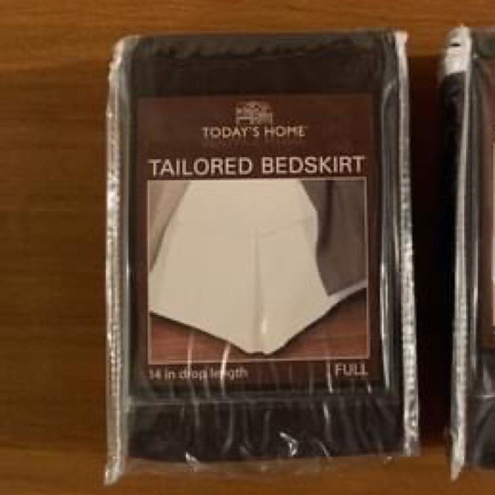 Full Black Bedskirt